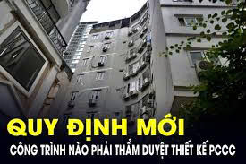 khi nào phải thẩm duyệt lại /phòng cháy chữa cháy thuộc loại công trình gì?